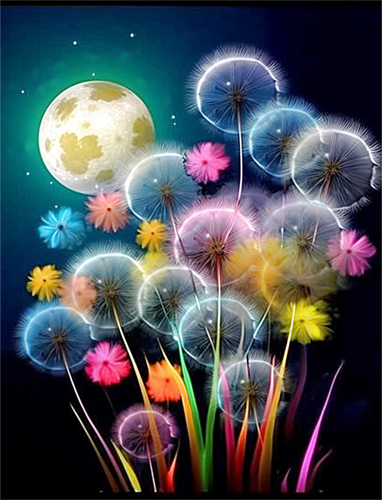 Dandelion Paint By Numbers Kits UK MJ2729