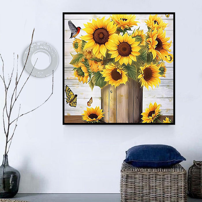 Sunflower Paint By Numbers Kits Uk MJ2732