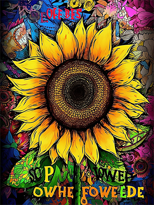 Sunflower Paint By Numbers Kits UK MJ2743