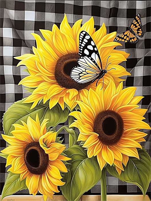 Sunflower Paint By Numbers Kits UK MJ2746