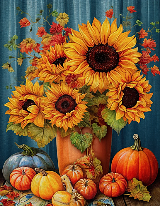 Sunflower Paint By Numbers Kits UK MJ2748