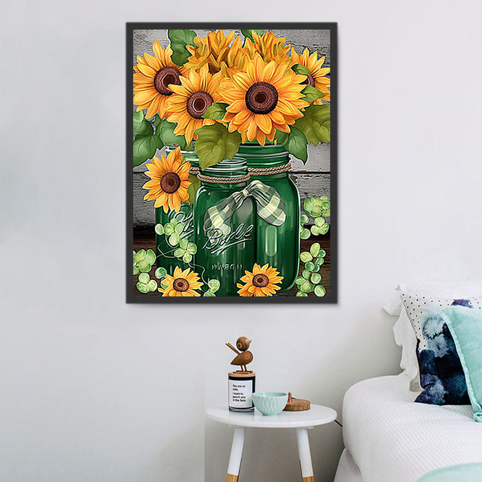 Sunflower Paint By Numbers Kits UK MJ2750