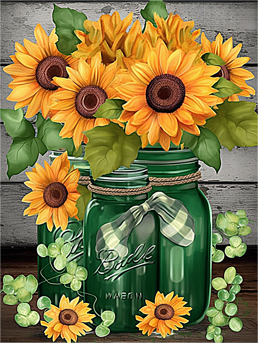 Sunflower Paint By Numbers Kits UK MJ2750