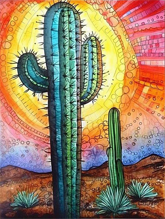 Plant Paint By Numbers Kits UK MJ2776