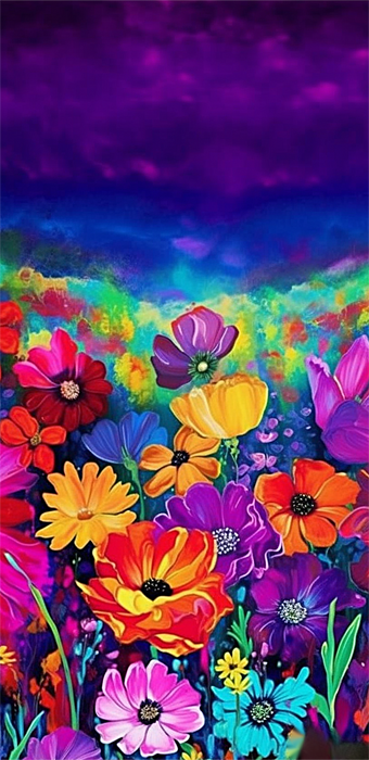 Flower Diy Paint By Numbers Kits UK For Adult Kids MJ2799