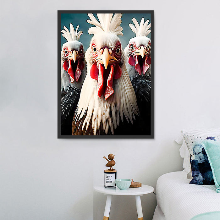 Chicken Diy Paint By Numbers Kits UK For Adult Kids MJ2805