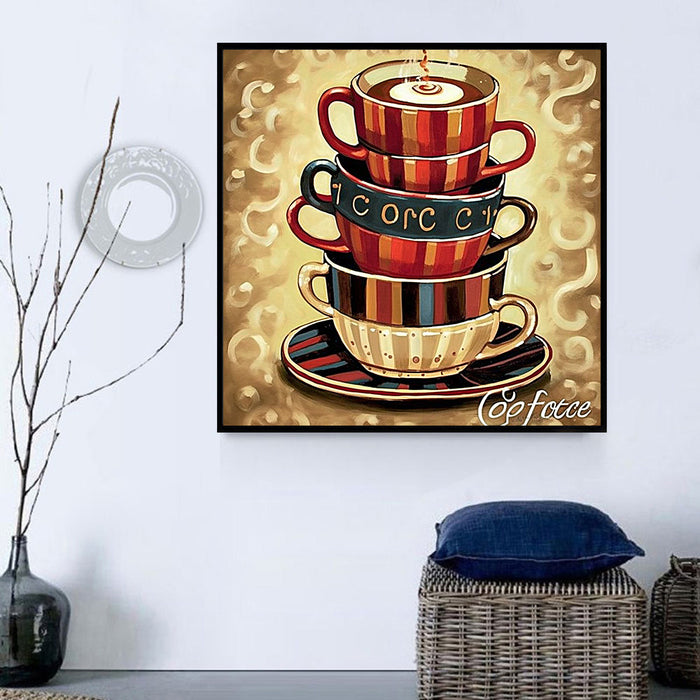 Coffee Paint By Numbers Kits UK MJ2812