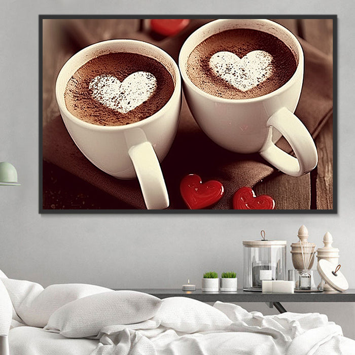 Coffee Diy Paint By Numbers Kits UK For Adult Kids MJ2820