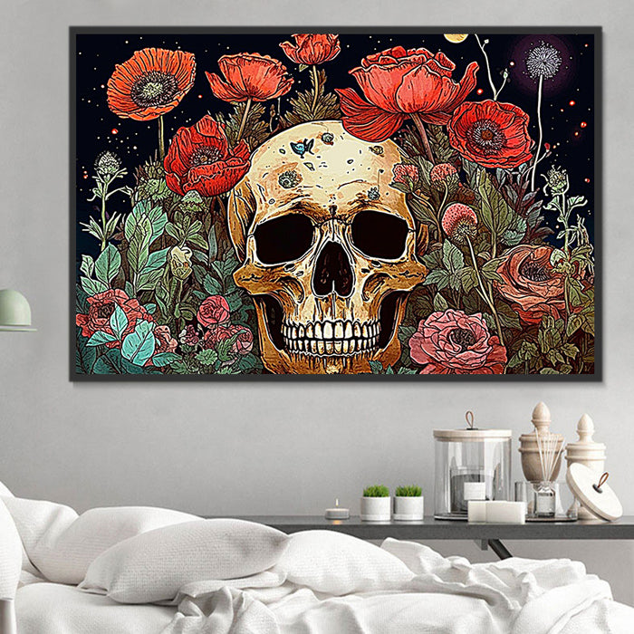 Skull Paint By Numbers Kits UK MJ2826