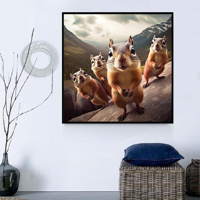 Squirrel Diy Paint By Numbers Kits UK For Adult Kids MJ2896