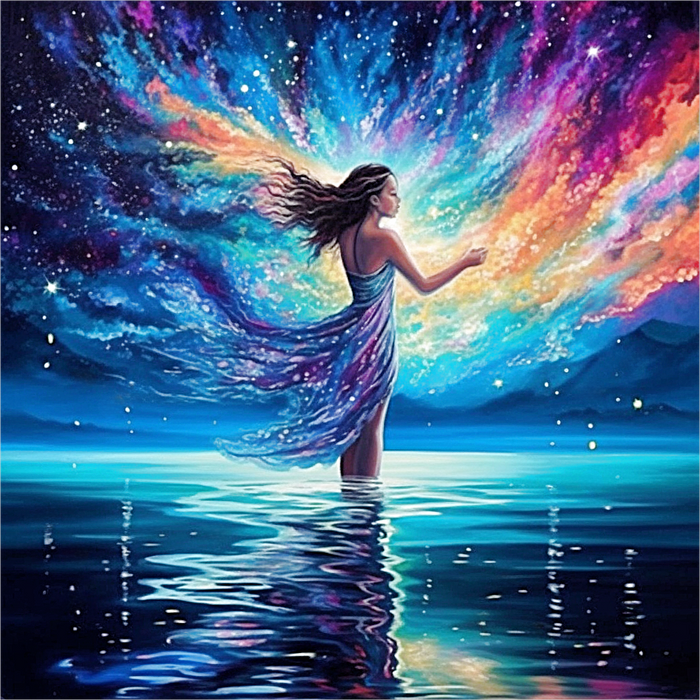 Woman Paint By Numbers Kits UK MJ3027