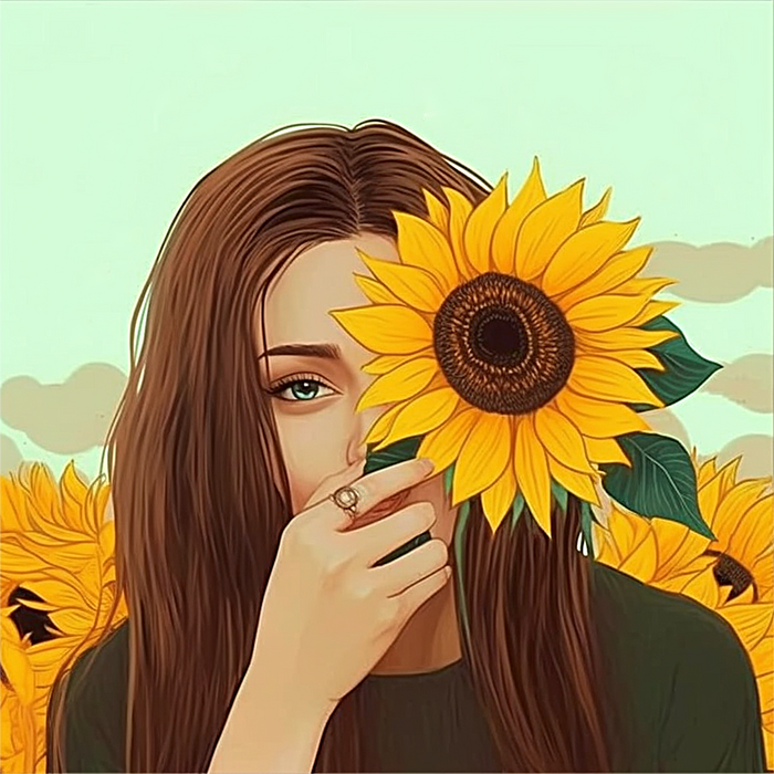 Woman Paint By Numbers Kits UK MJ3031