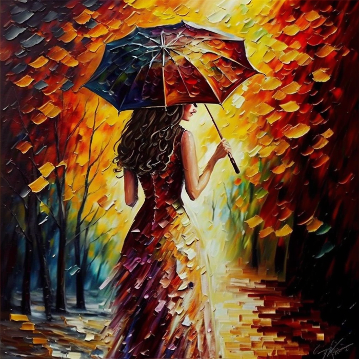 Woman Paint By Numbers Kits UK MJ3037