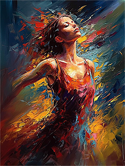 Woman Paint By Numbers Kits UK MJ3063