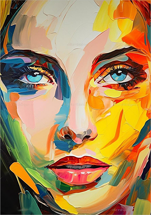 Woman Paint By Numbers Kits UK MJ3064