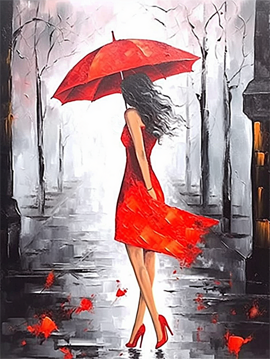 Woman Paint By Numbers Kits UK MJ3074