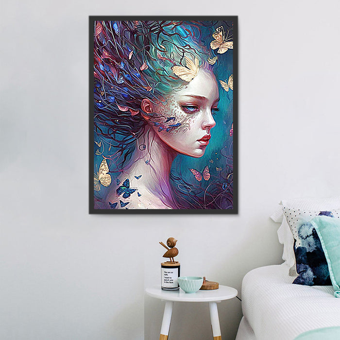 Woman Paint By Numbers Kits UK MJ3086