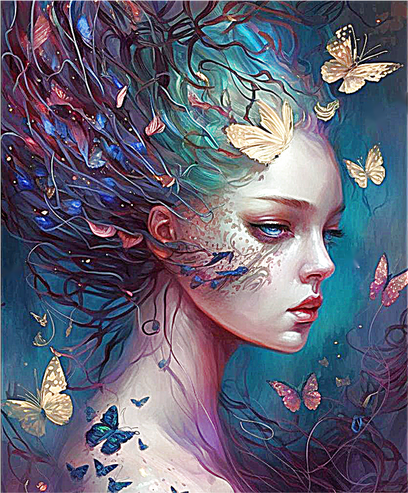 Woman Paint By Numbers Kits UK MJ3086