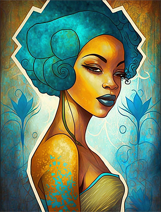 Woman Paint By Numbers Kits UK MJ3091