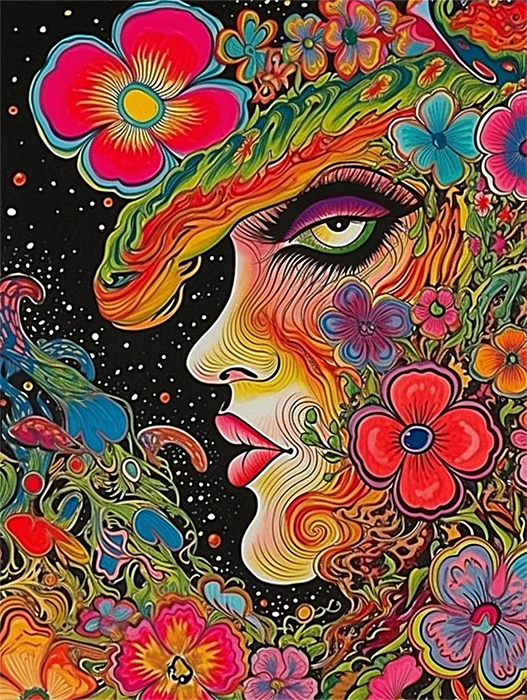 Woman Paint By Numbers Kits UK MJ3095