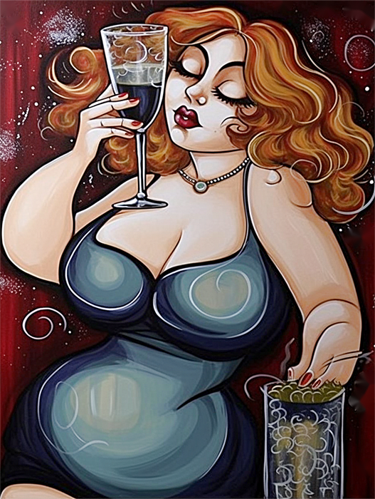 Woman Paint By Numbers Kits UK MJ3106