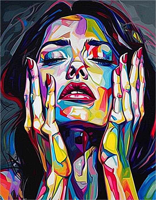 Woman Paint By Numbers Kits UK MJ3109