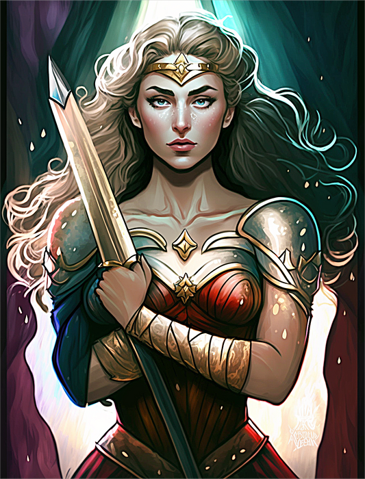 Woman Paint By Numbers Kits UK MJ3110