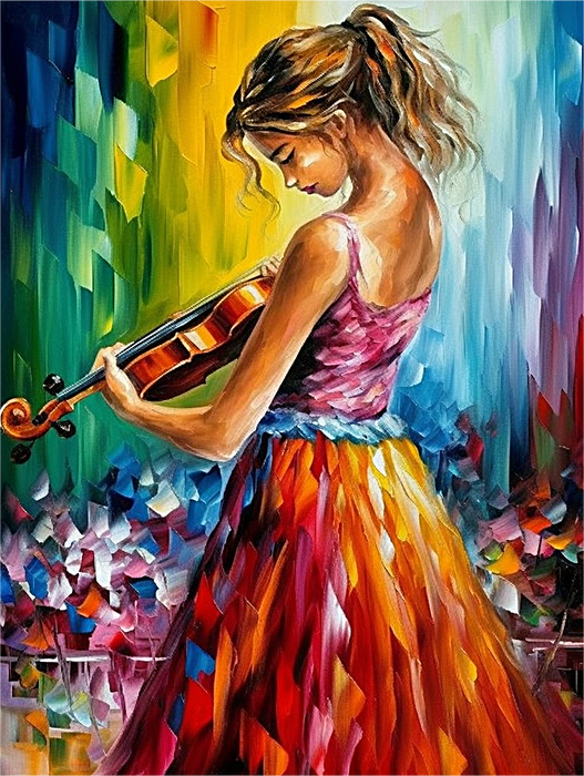 Woman Paint By Numbers Kits UK MJ3113