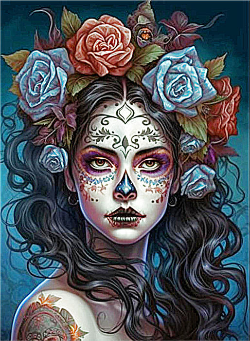 Woman Paint By Numbers Kits UK MJ3132