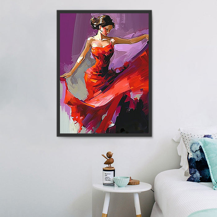 Woman Paint By Numbers Kits UK MJ3135