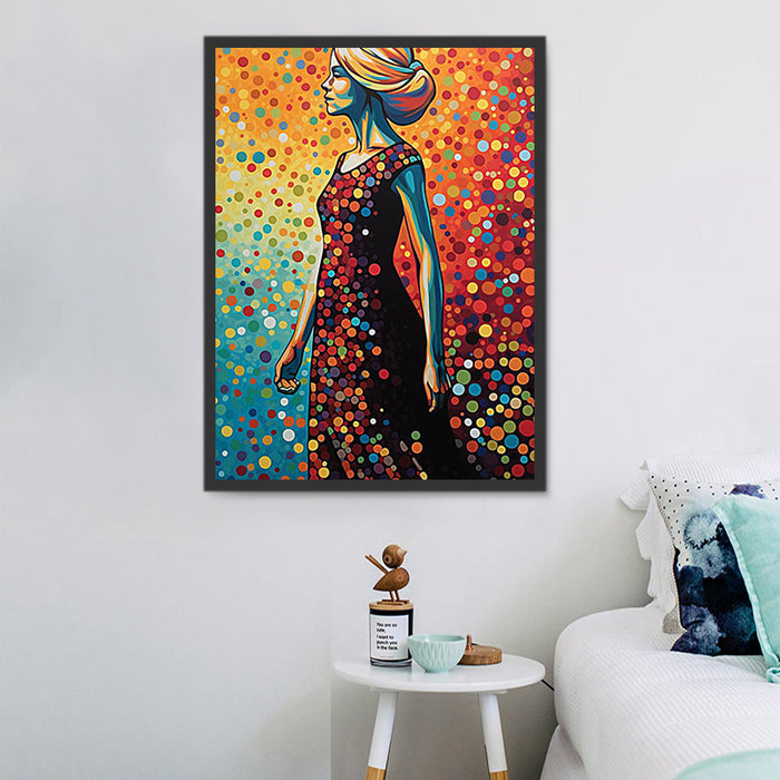 Woman Paint By Numbers Kits UK MJ3141