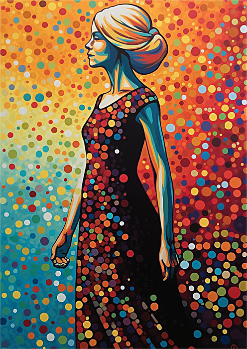 Woman Paint By Numbers Kits UK MJ3141