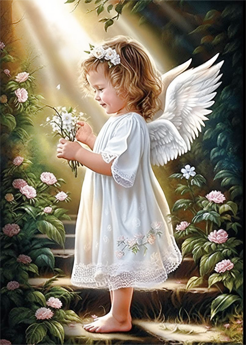 Angel Paint By Numbers Kits UK MJ3245