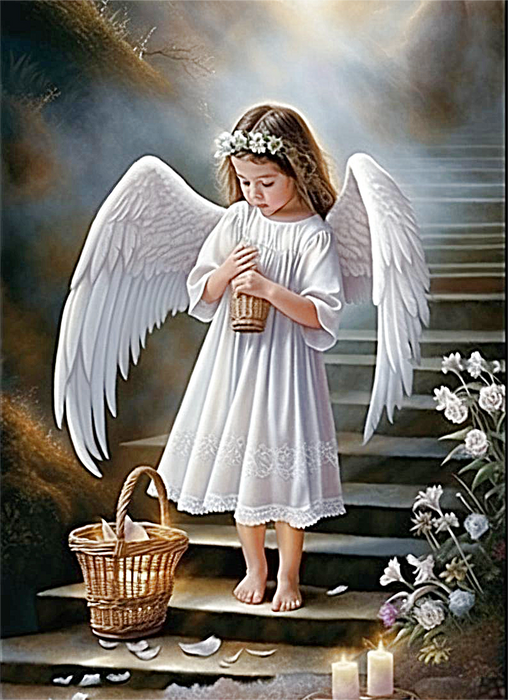 Angel Paint By Numbers Kits UK MJ3246