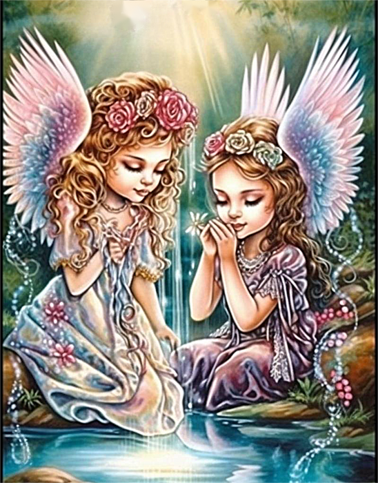 Angel Paint By Numbers Kits UK MJ3254