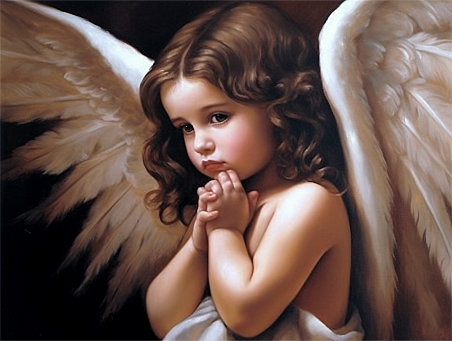 Angel Paint By Numbers Kits UK MJ3269