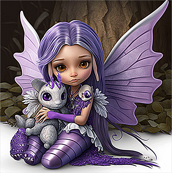 Fairy Paint By Numbers Kits UK MJ3273