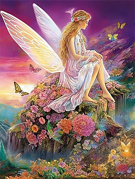 Fairy Paint By Numbers Kits UK MJ3283