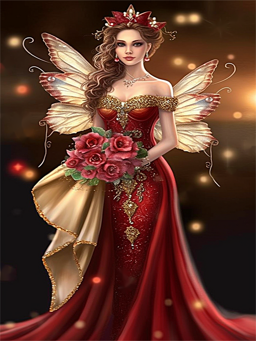 Fairy Paint By Numbers Kits UK MJ3301