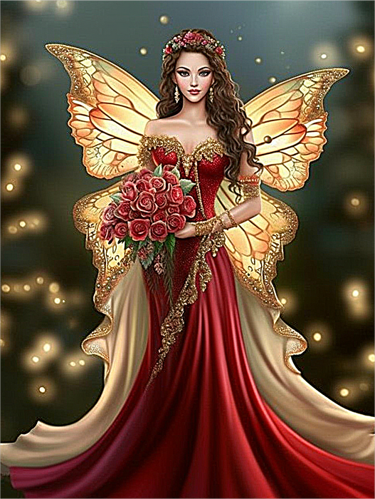 Fairy Paint By Numbers Kits UK MJ3306