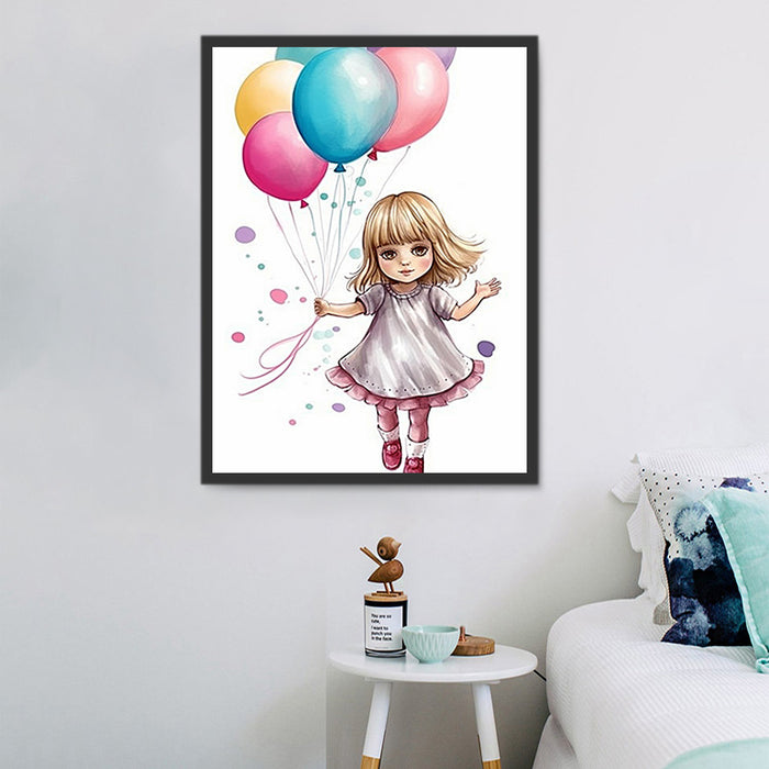 Little girl Paint By Numbers Kits UK MJ3325