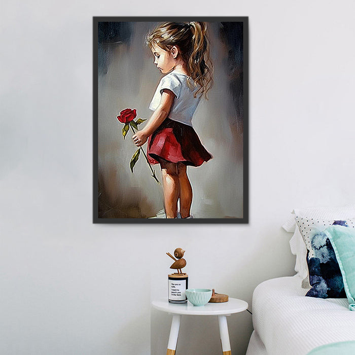 Little girl Paint By Numbers Kits UK MJ3335