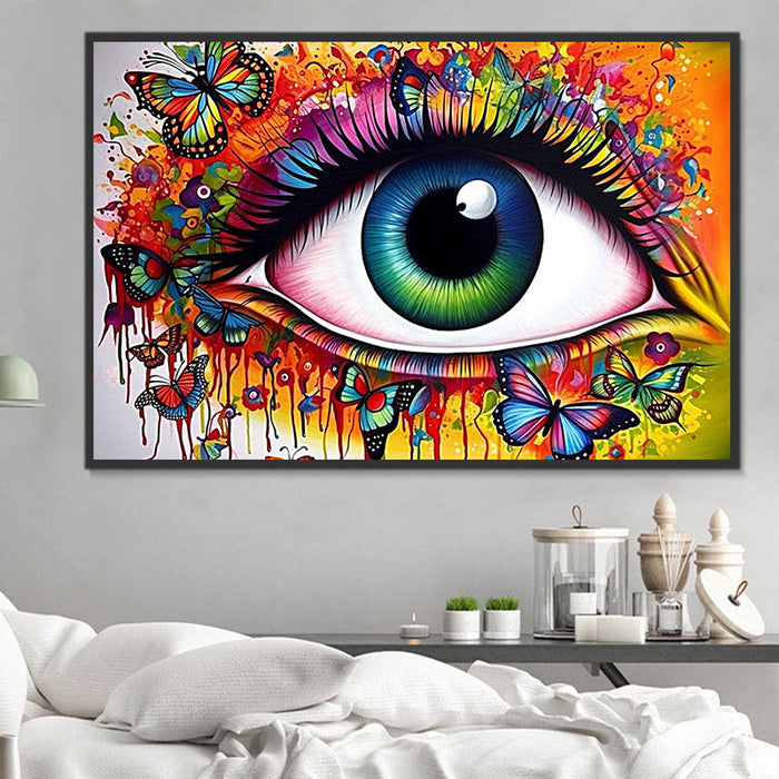 Eye Diy Paint By Numbers Kits UK For Adult Kids MJ3382