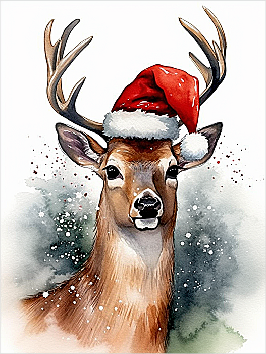 Deer Paint By Numbers Kits UK MJ7124