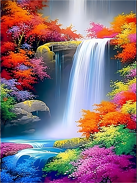 Waterfall Paint By Numbers Kits UK MJ7210