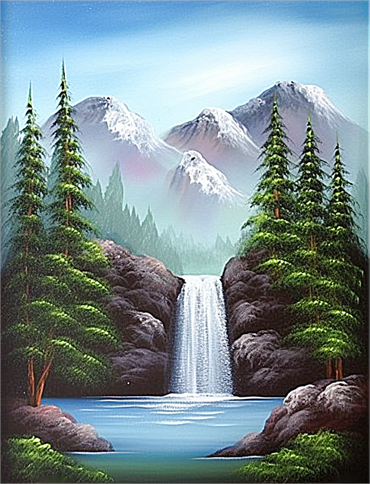 Waterfall Paint By Numbers Kits UK MJ7211