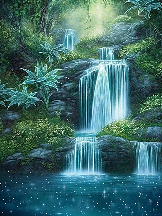 Waterfall Paint By Numbers Kits UK MJ7216