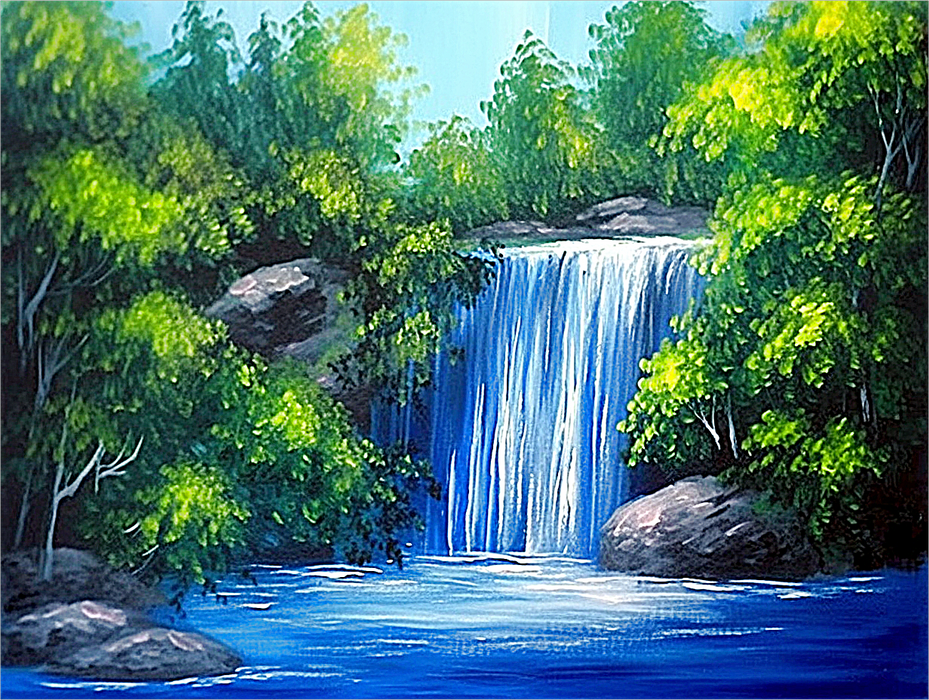 Waterfall Paint By Numbers Kits UK MJ7221