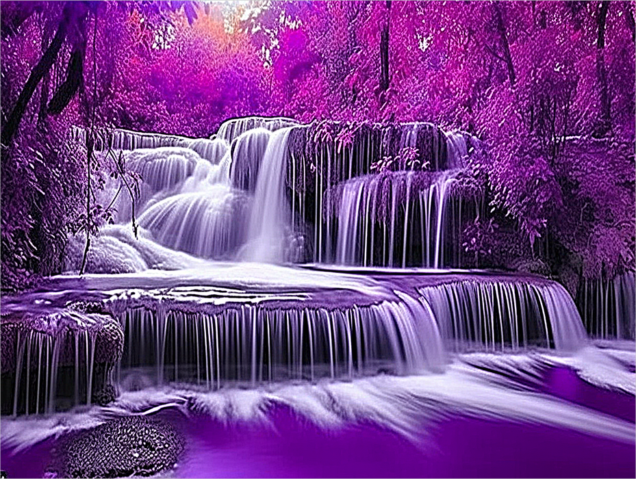 Waterfall Paint By Numbers Kits UK MJ7223