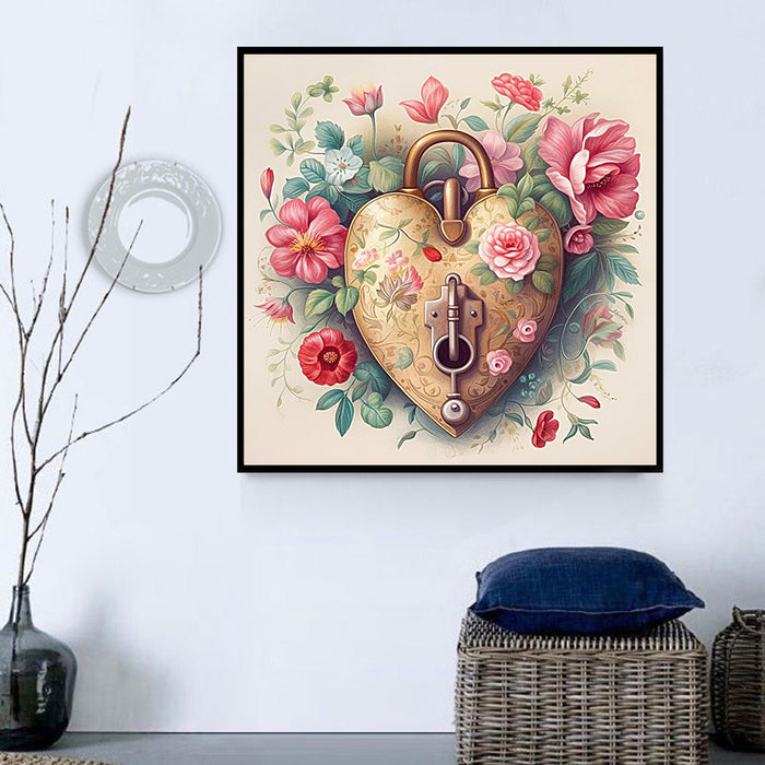 Heart Diy Paint By Numbers Kits UK For Adult Kids MJ8001